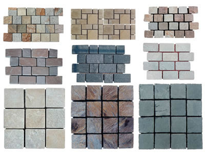 Tumbled flagstone Mats