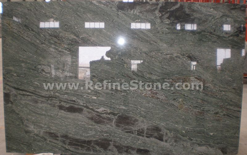 Ocean green granite slab