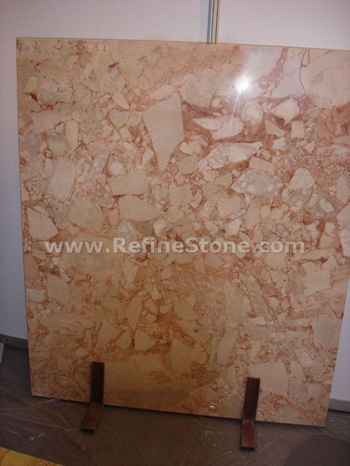 red rose marble slab