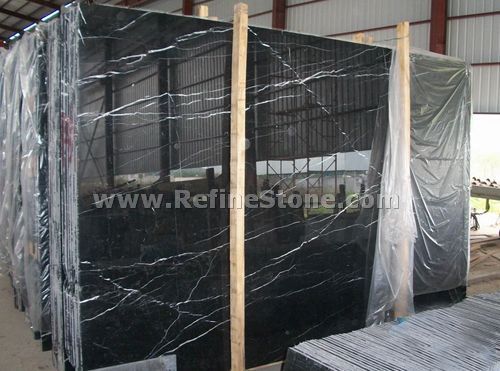 black marquina(less vein)marble slab