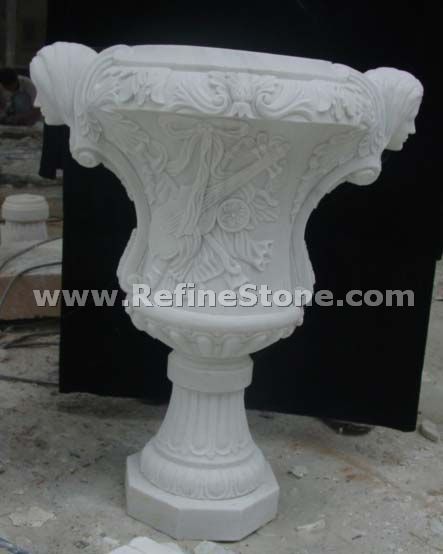 stone flower vases