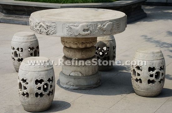 Tables and Benches,garden stone bench and table,C4809