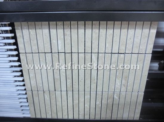 yellow travertine mosaic