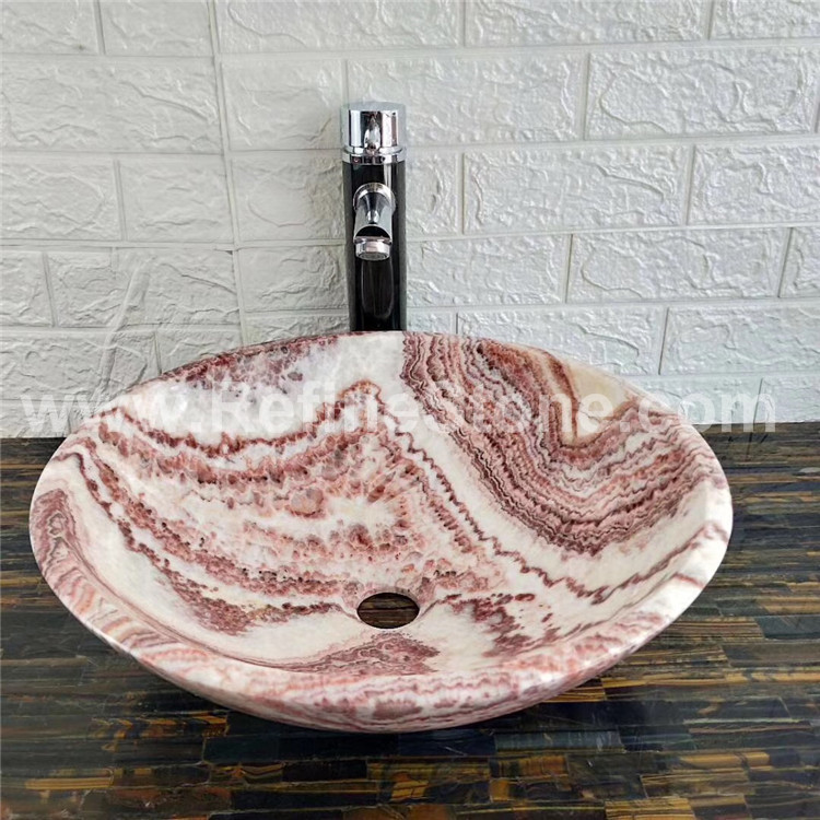 Red dragon onyx sink