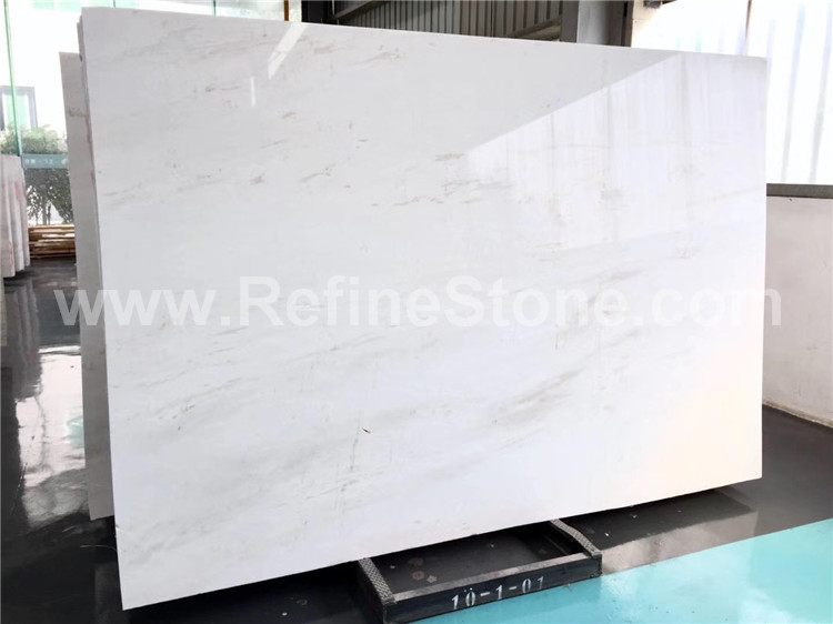 New Ariston white marble slab