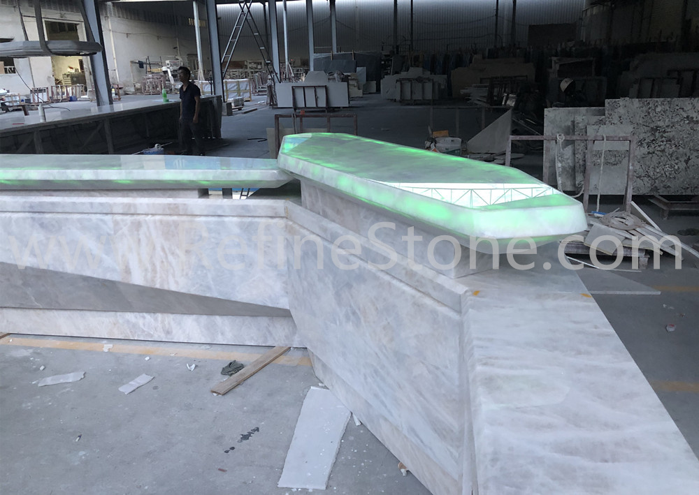 Tables and Benches,Brazil Crystal white bar counter,C5241